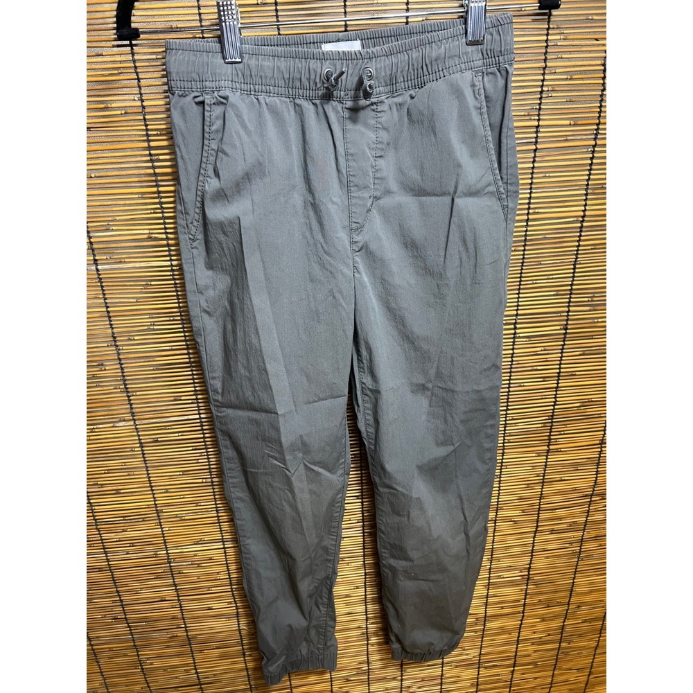 Old Navy Size L 10-12 Boys Jogger Pants Gray Cotton Nylon Blend